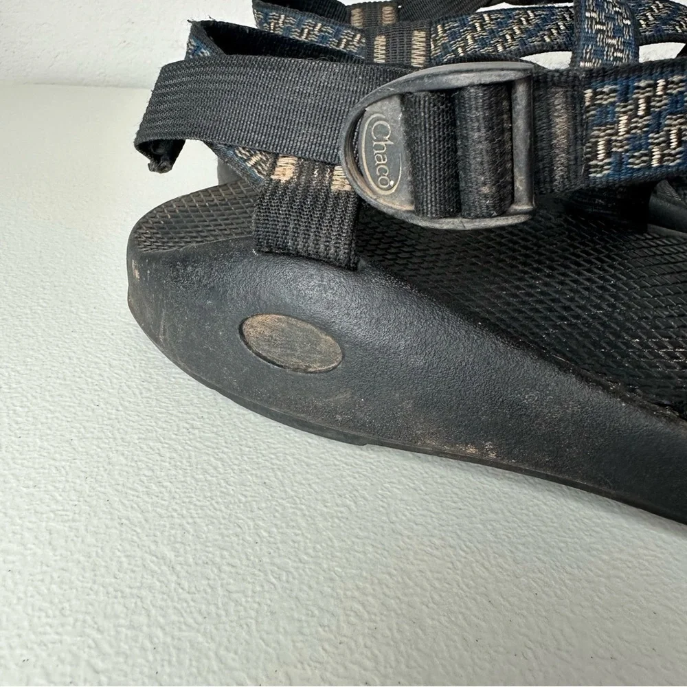 Chaco Men’s Black Blue Strappy Sandals Size 13